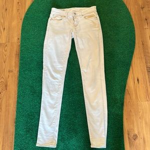 Classic Ralph Lauren Tompkins Skinny off white jeans size 26